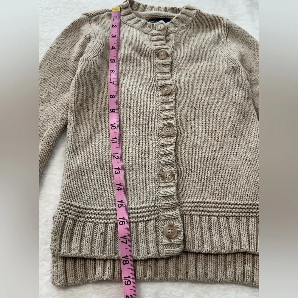 GAP Cream Knit Crewneck Cardigan Sweater Unisex